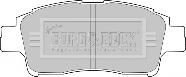 BORG & BECK stabdžių trinkelių rinkinys, diskinis stabdys BBP1681
